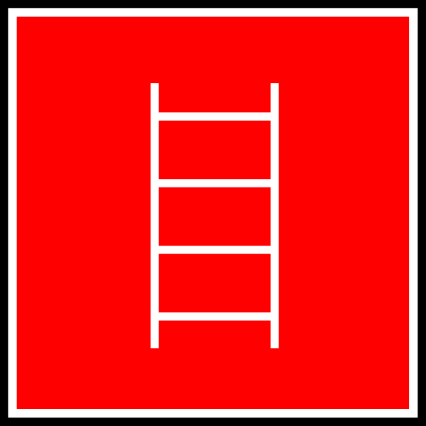 free vector Ladder Sign clip art