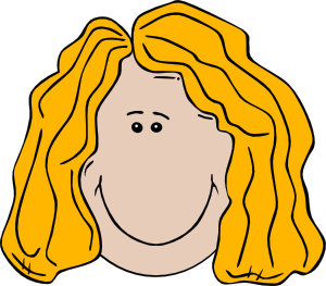 free vector Lady Face Cartoon clip art