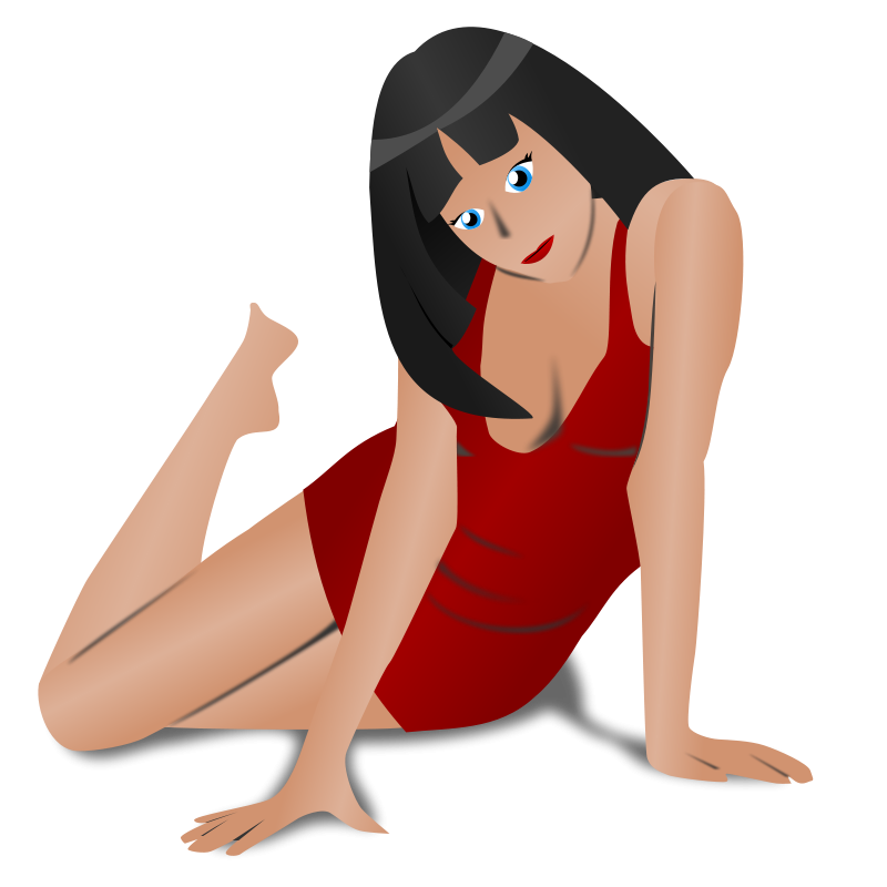 free vector Lady in Red