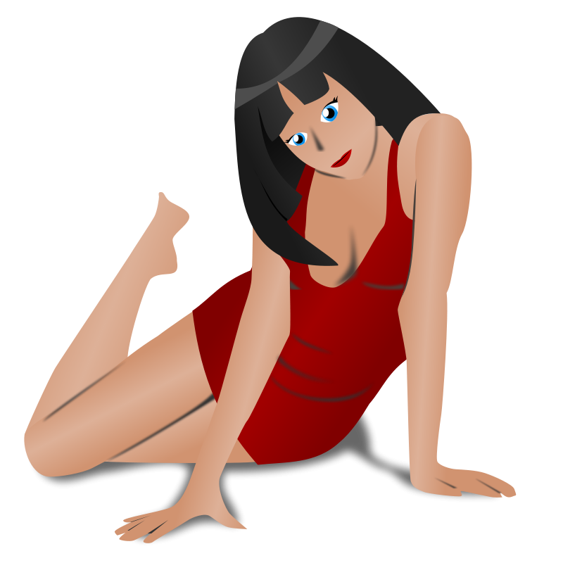 Download Lady in Red (101140) Free SVG Download / 4 Vector