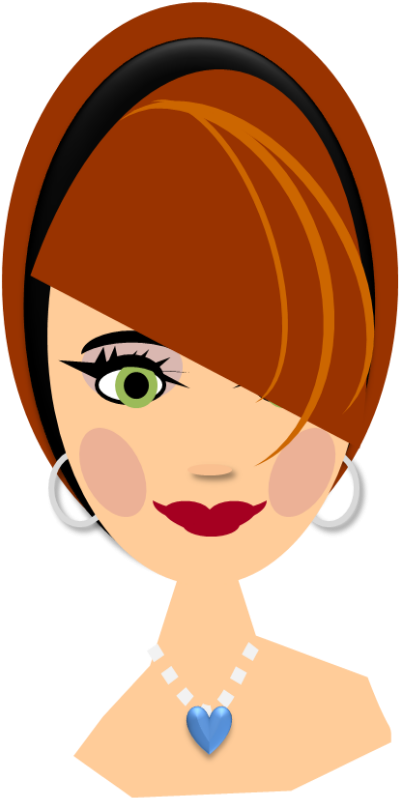 free vector Lady with red hair