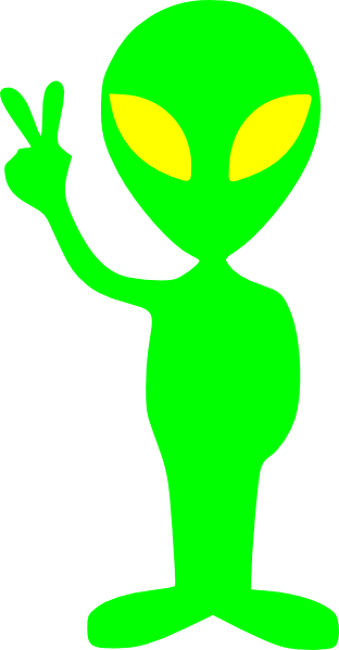 free vector Laurent Little Green Alien clip art