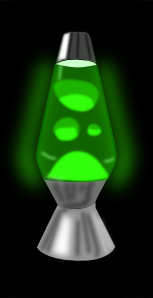 free vector Lava Lamp Glowing Green clip art