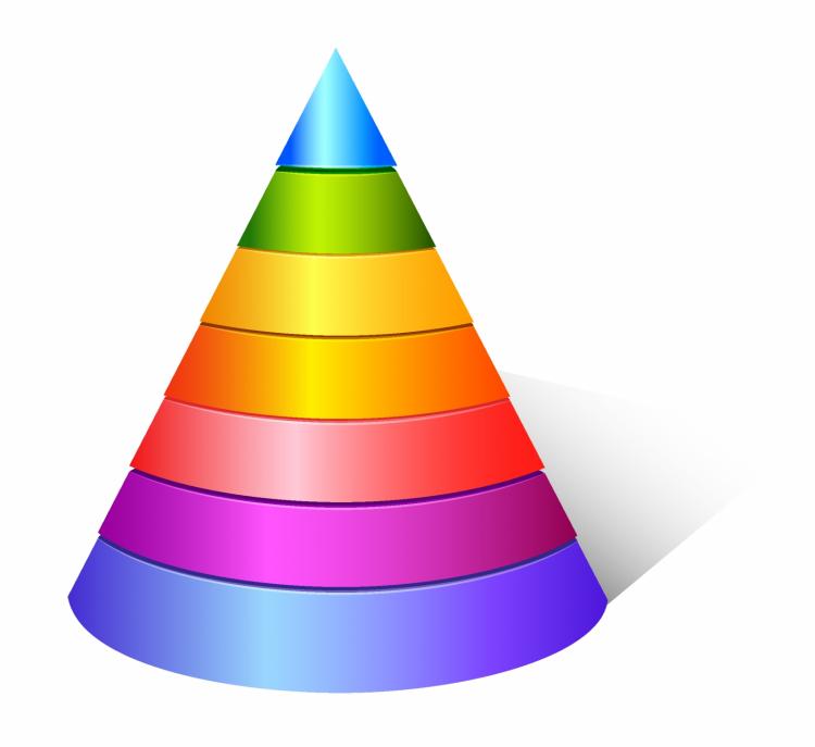 free vector Layered cone