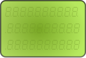 free vector Lcd Display Green clip art