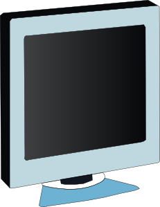 free vector Lcd Flat Panel Monitor clip art