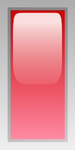 free vector Led Rectangular V (red) clip art