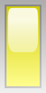 free vector Led Rectangular V (yellow) clip art