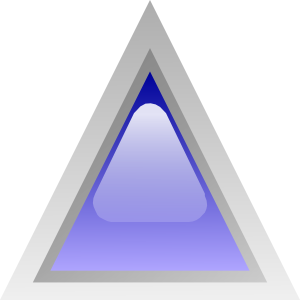 free vector Led Triangular 1 (blue) clip art