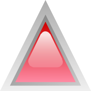 free vector Led Triangular 1 (red) clip art