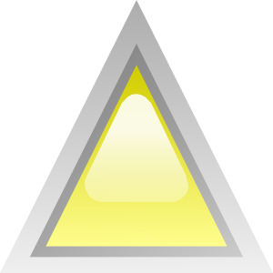 free vector Led Triangular 1 (yellow) clip art