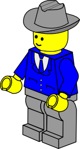 free vector Lego Town Businessman clip art