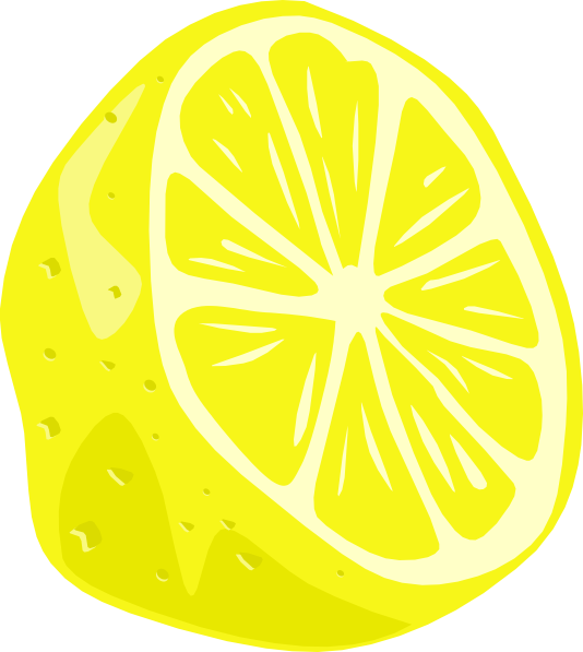 free vector Lemon (half) clip art