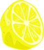 free vector Lemon (half) clip art