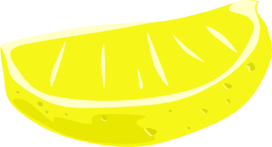free vector Lemon Wedge clip art