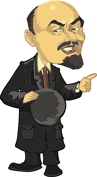 free vector Lenin Caricature clip art