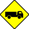 free vector Leomarc Caution Truck clip art
