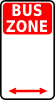 free vector Leomarc Sign Bus Zone clip art