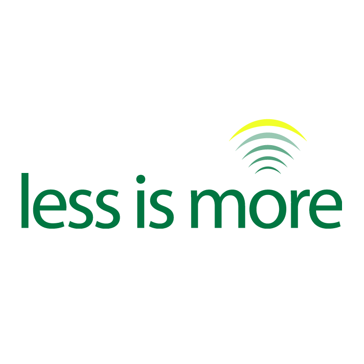 free vector Less is more