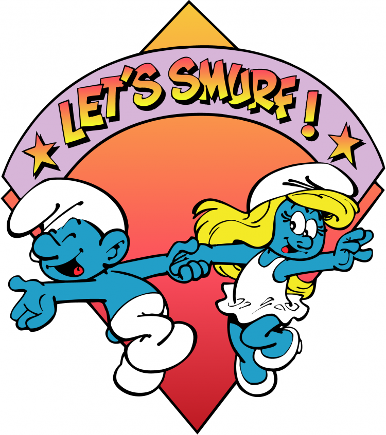 free vector Lets smurf