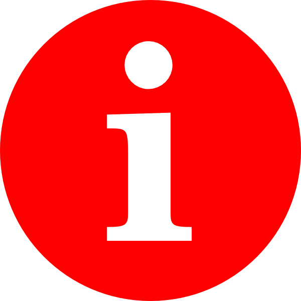 free vector Letter I In A Red Circle clip art