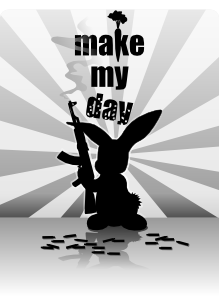 free vector Liakad Rabbit Gun clip art