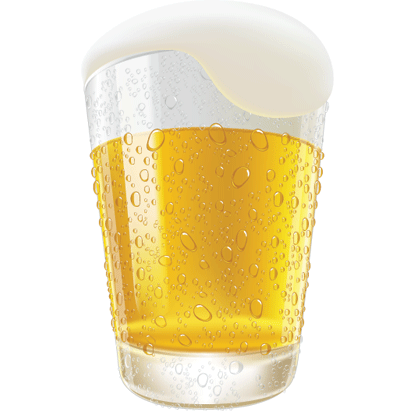 free vector Lifelike Beer Glasses and Beer Bubbles Vector Graphic