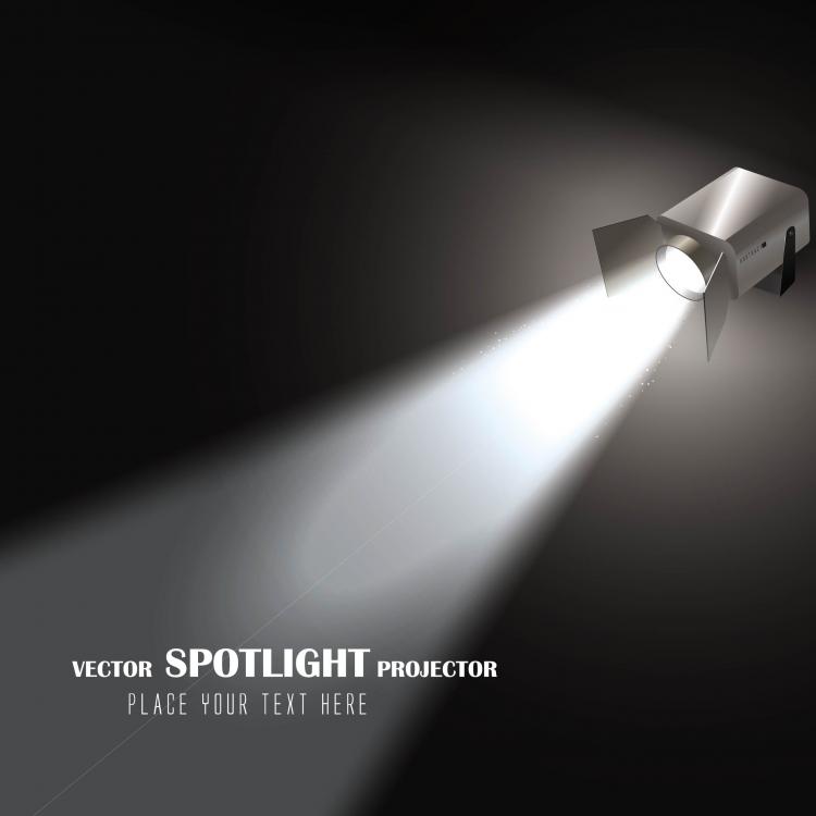 free vector Light projector vector
