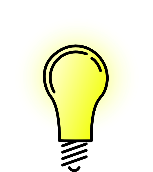free vector Lightbulb-brightlit clip art