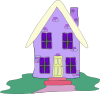 free vector Lilac House clip art