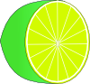 free vector Lime Half clip art
