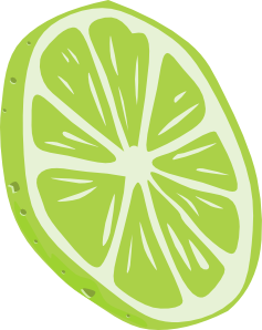 free vector Lime (slice) clip art