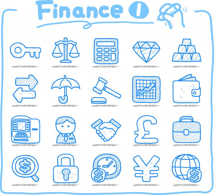 free vector Line art icons vector