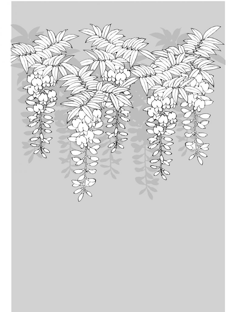 free vector Line drawing of flowers -12