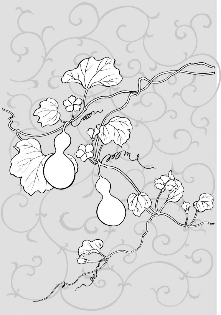 free vector Line drawing of flowers -22