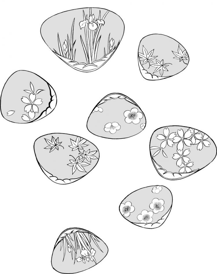 free vector Line drawing of flowers -24