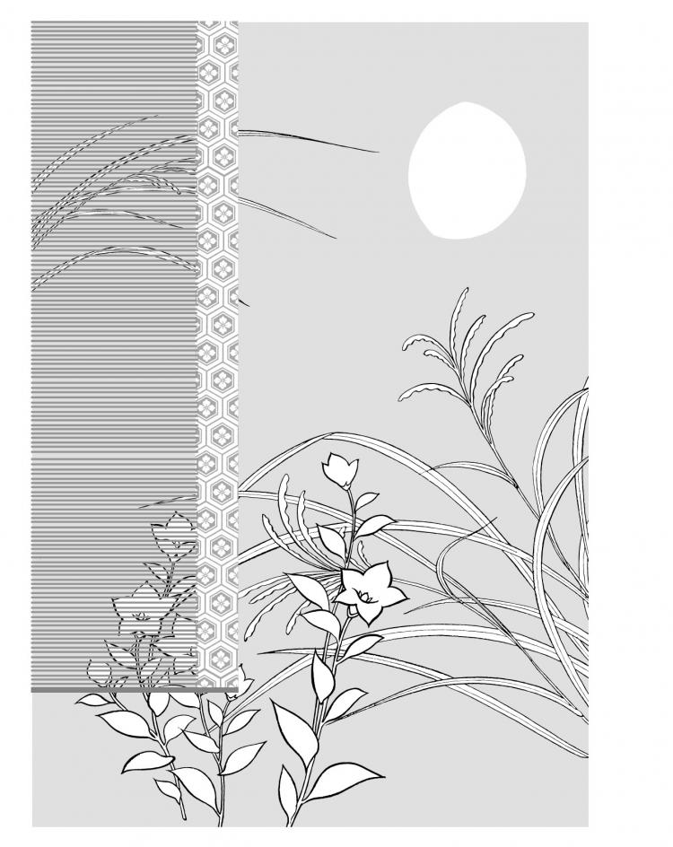 free vector Line drawing of flowers -8