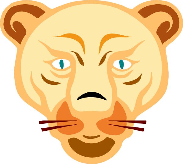 free vector Lion Face clip art