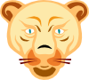 free vector Lion Face clip art