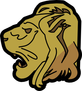 free vector Lion Head clip art