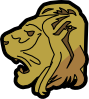 free vector Lion Head clip art