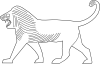 free vector Lion Outline clip art