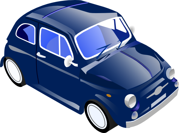free vector Little Small Car Saves Gas clip art
