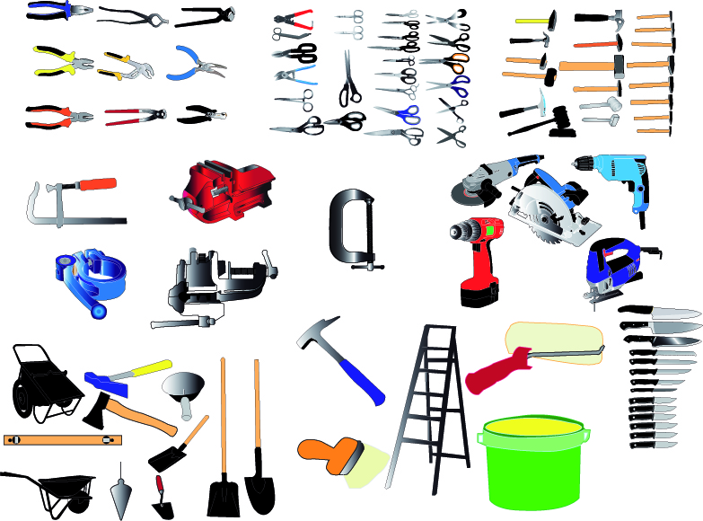 free vector Living commonly used tool vector