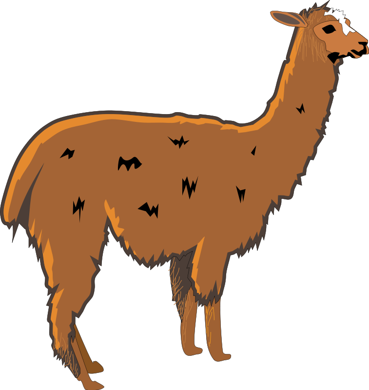 llama illustration free download
