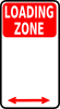 free vector Loading Zone Sign clip art