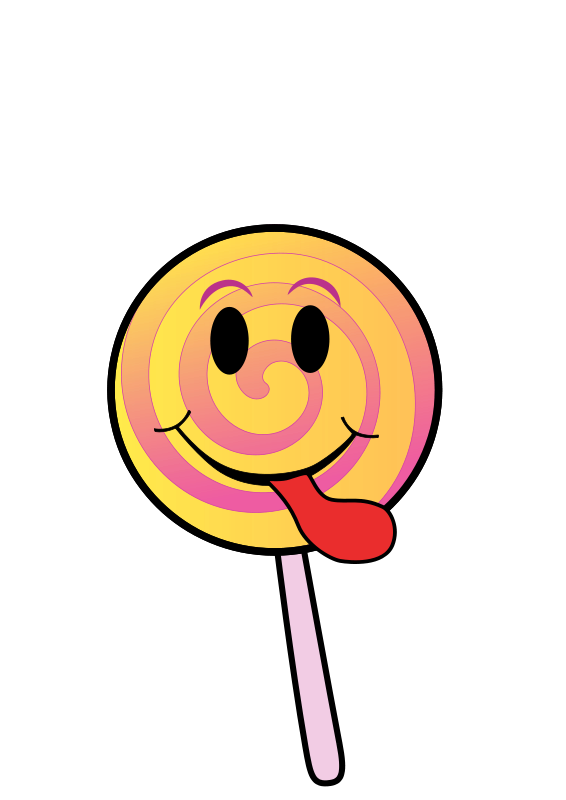 free vector Lollipop Smiley