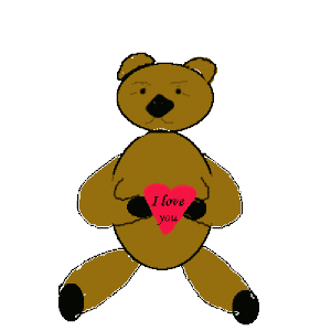 free vector Love Bear clip art