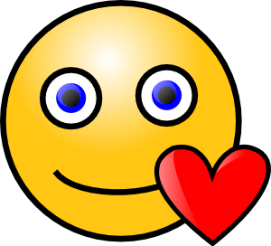 free vector Love Heart Smiley clip art