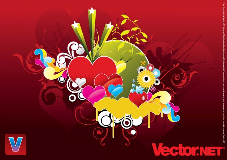 free vector Love is in the Air